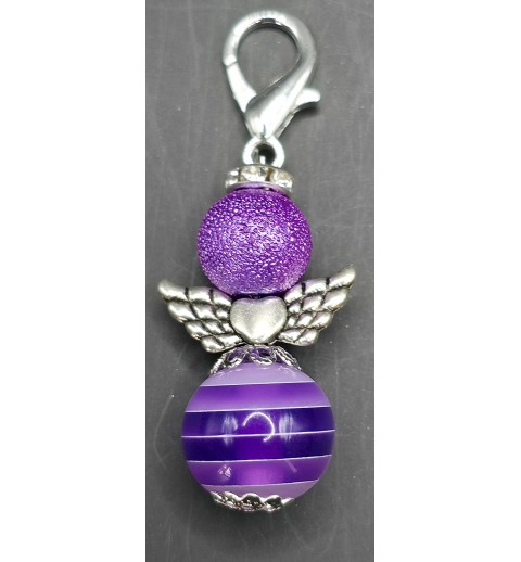 Perlen Engel violette-gestreift
