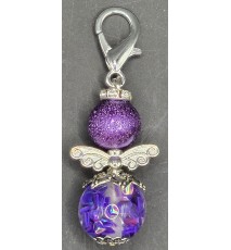 Perlen Engel violette-gemustert