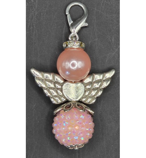 Perlen Engel rosa-glitzer