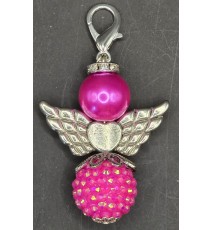 Perlen Engel pink-glitzer