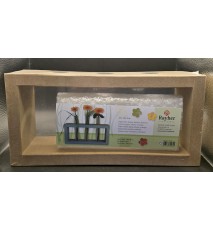 Pappmache Rahmen mit Reagenzgläser