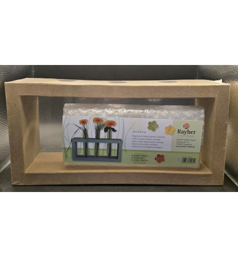 Pappmache Rahmen mit Reagenzgläser