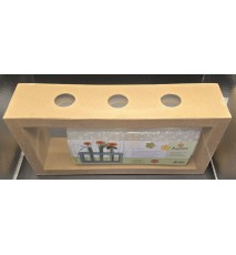 Pappmache Rahmen mit Reagenzgläser