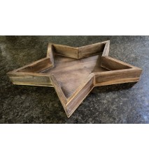 Holz Kistchen Stern dunkel