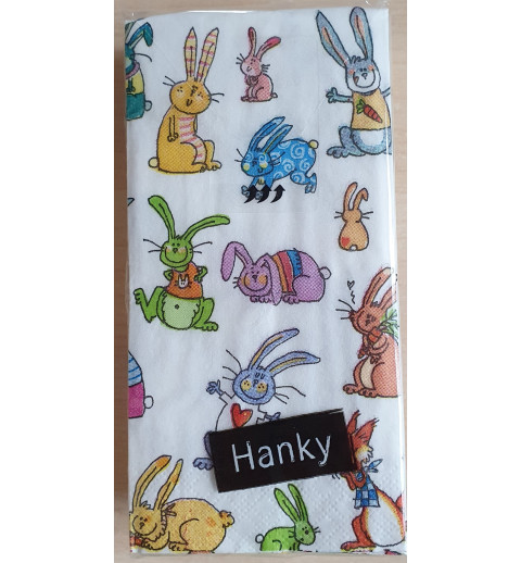 Taschentücher lustige Hasen