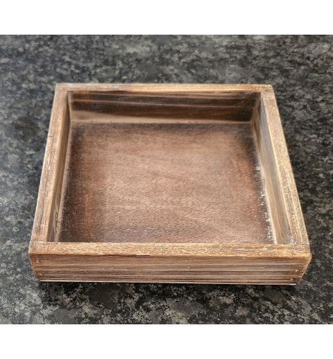 Holz Kistchen klein mitteldunkel