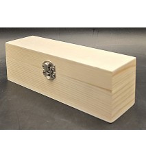 Holzbox rechteckig mit Klappdeckel natur