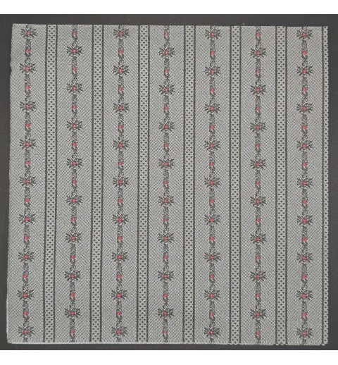 Serviette Edelweiss-Muster anthrazit