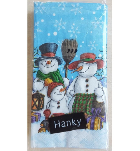 Taschentücher Schneemann Familie