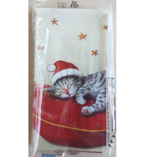 Taschentücher Weihnachts-Katze