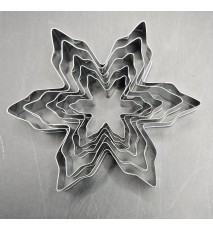 Ausstechformen Metall Schneeflocken 5er Set