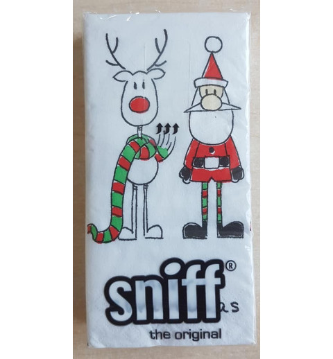 Taschentücher Weihnachtsmann und Rentier