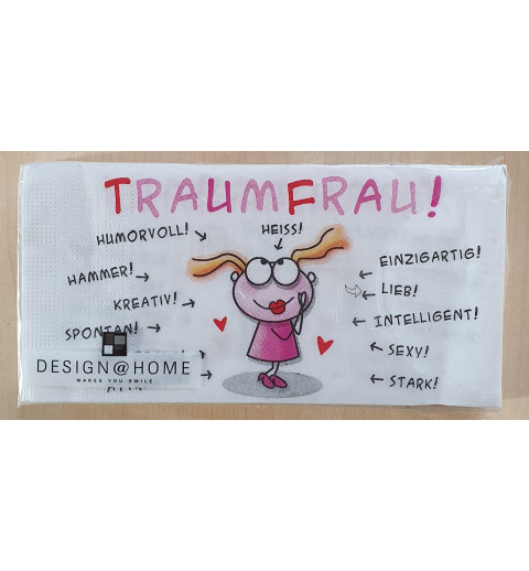 Servietten Traumfrau