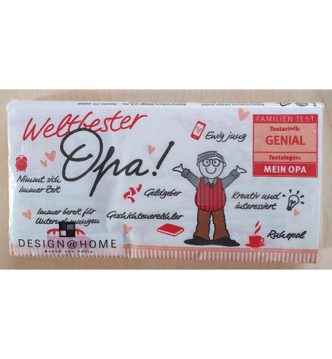 Servietten Weltbester Opa