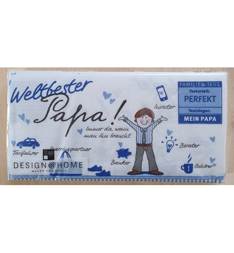 Servietten Weltbester Papa