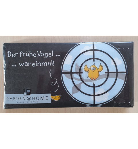 Servietten Der frühe Vogel