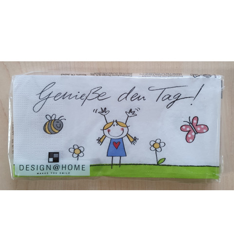 Servietten Geniess den Tag