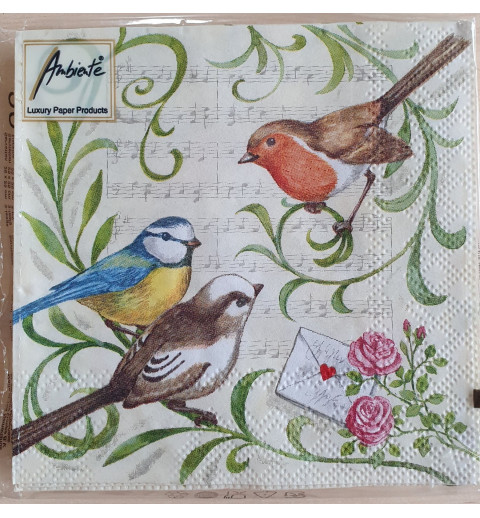 Servietten Vögel