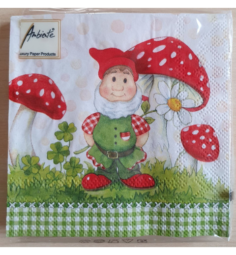 Servietten Zwerg/Pilz