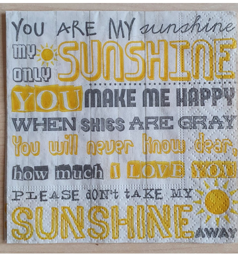 Servietten Sunshine