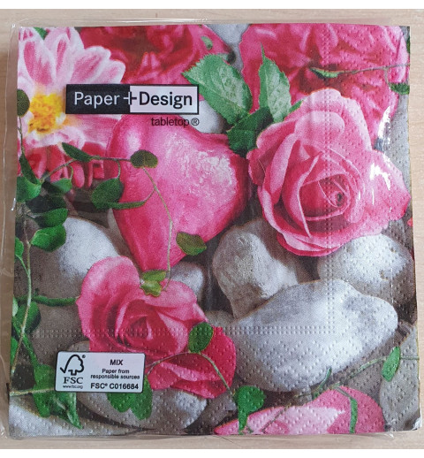 Servietten Rosen