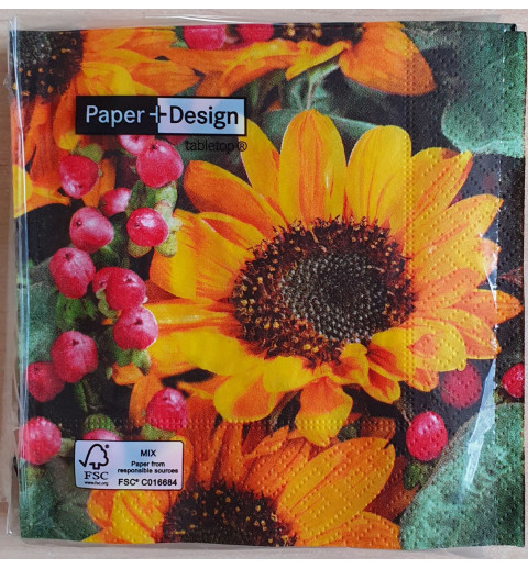 Servietten Sonnenblume