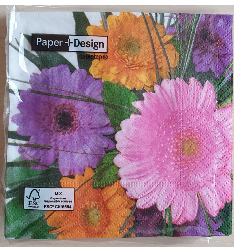 Servietten Gerbera