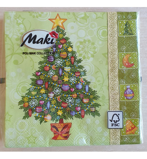 Servietten Weihnachtsbaum
