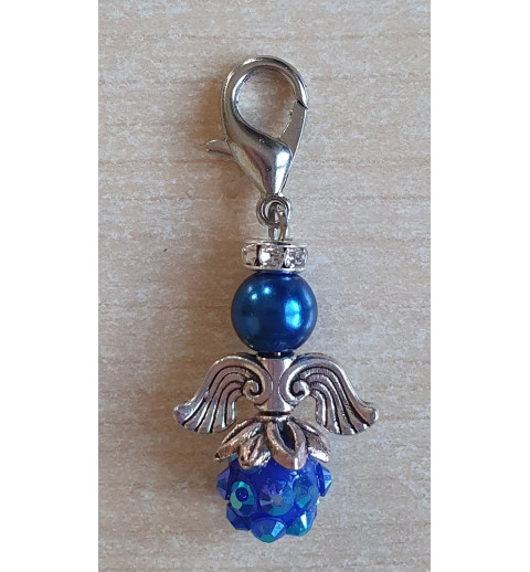 Perlen Engel blau