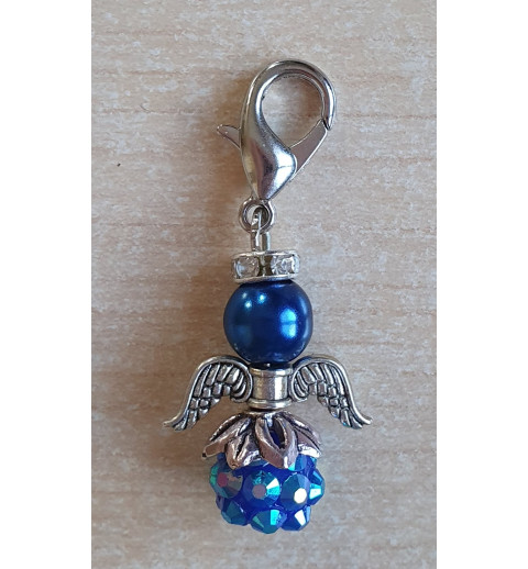 Perlen Engel blau