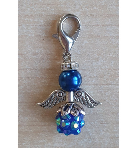 Perlen Engel blau