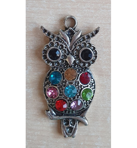 Anhänger Eule mit Strass