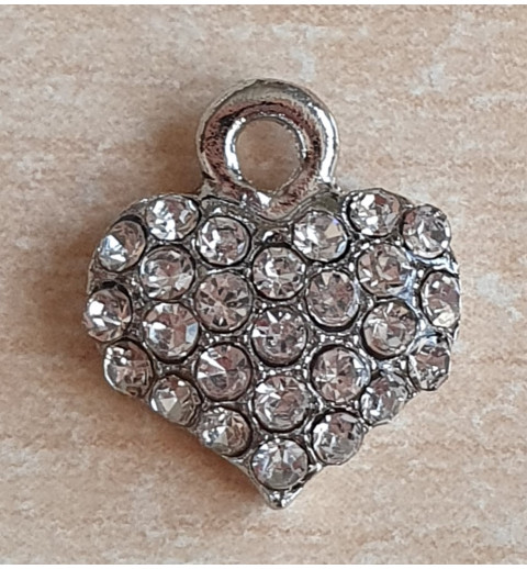 Anhänger Herz mit Strass