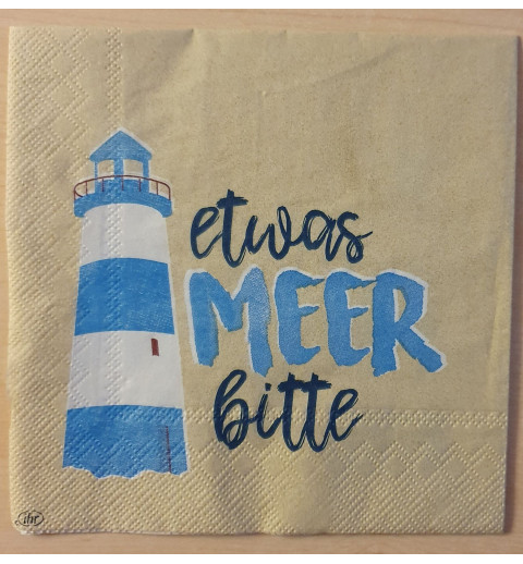 Servietten etwas Meer bitte beige