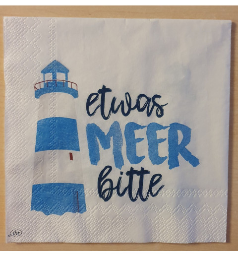 Servietten etwas Meer bitte weiss
