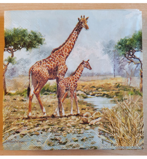 Servietten Giraffen