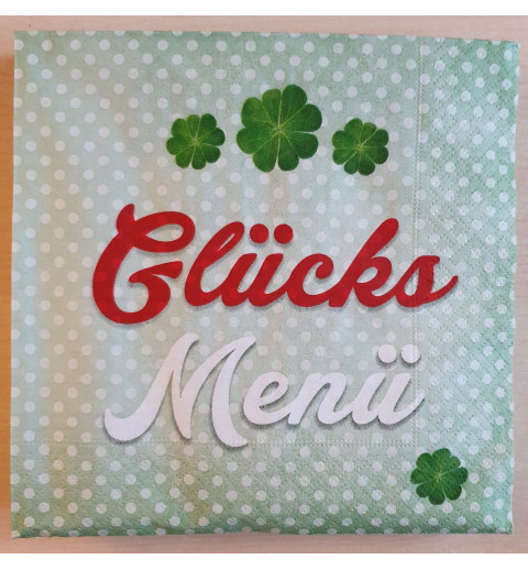 Servietten Glücks Menü
