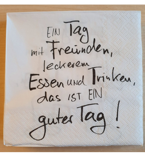 Servietten Ein Tag mit Freunden...