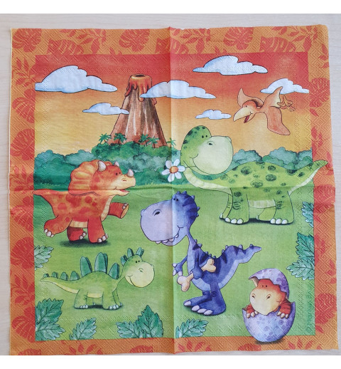 Servietten Dinosaurier