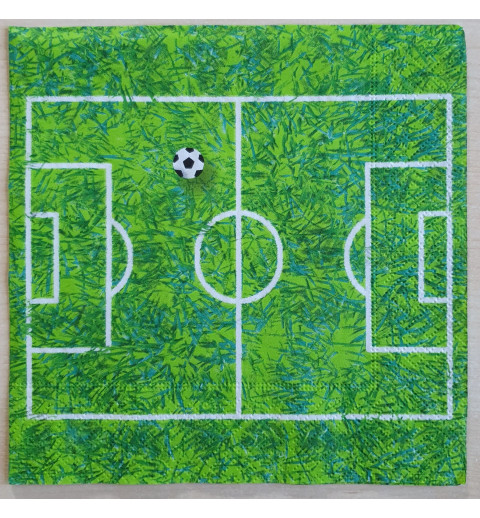 Servietten Fussballfeld