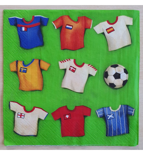 Servietten Fussball-Trikots