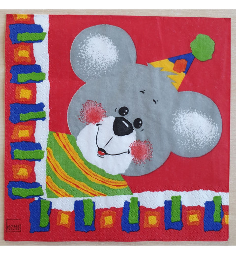 Servietten Clown-Maus