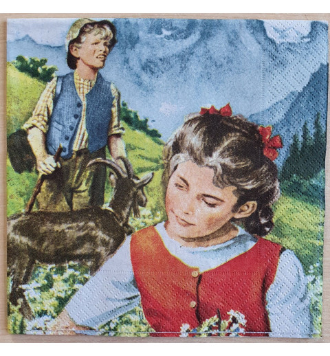 Servietten Heidi und Peter
