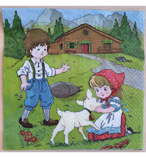 Servietten Heidi und Peter