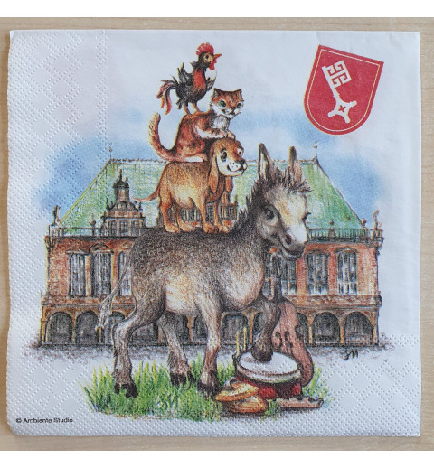 Servietten Bremerstadt-Musikanten