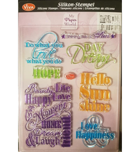 Clear-Stamps Sprüche 2