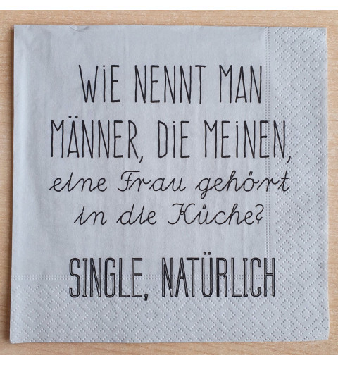 Servietten Wie nennt man Männer....