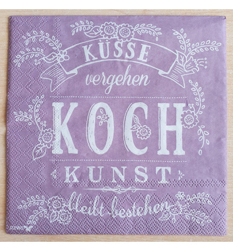 Servietten Küsse vergehen.....