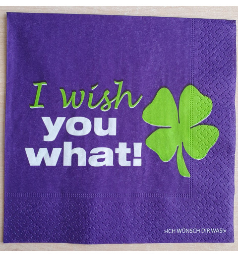 Servietten I wish you what