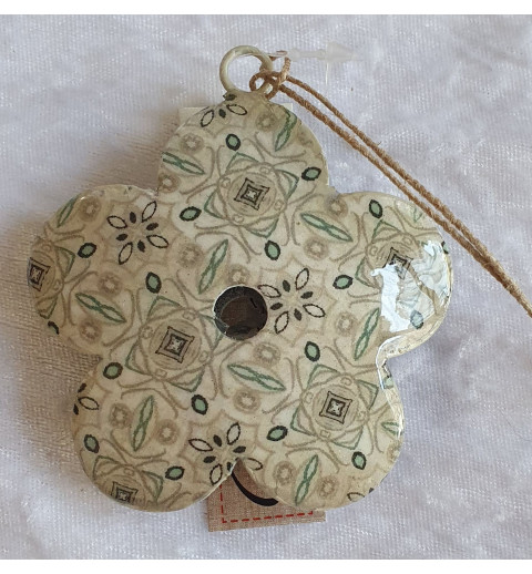 Blume beige Metall